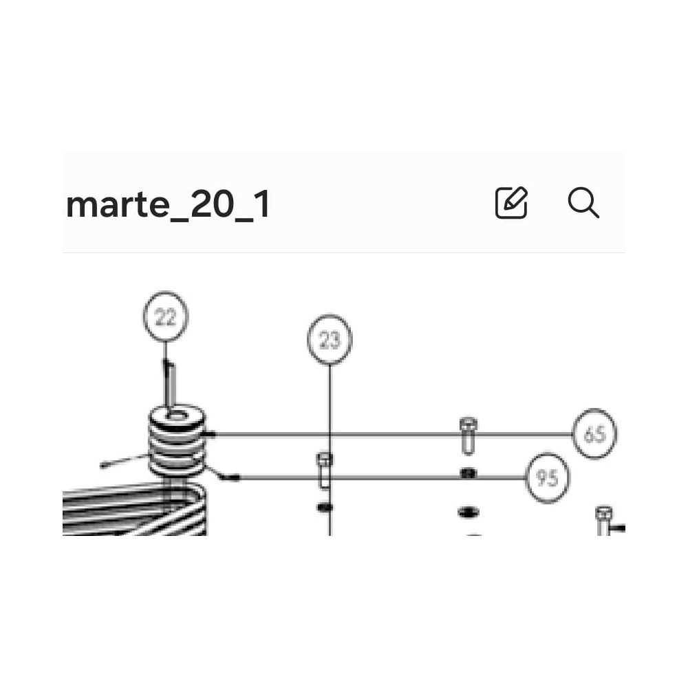 small pulley for planetary mixer marte 20 sirman brand with wedge and skull