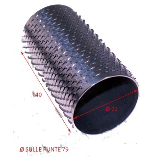 grater roller 76x140 internal stainless steel 72