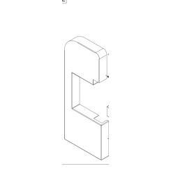 Stainless steel door for Bremen 1650 and Bremen Basic 1650 bone saws