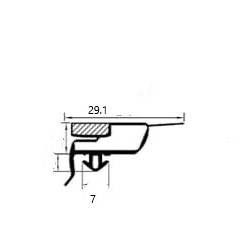 refrigerator gasket profile 9 dimensions 1500 x 660