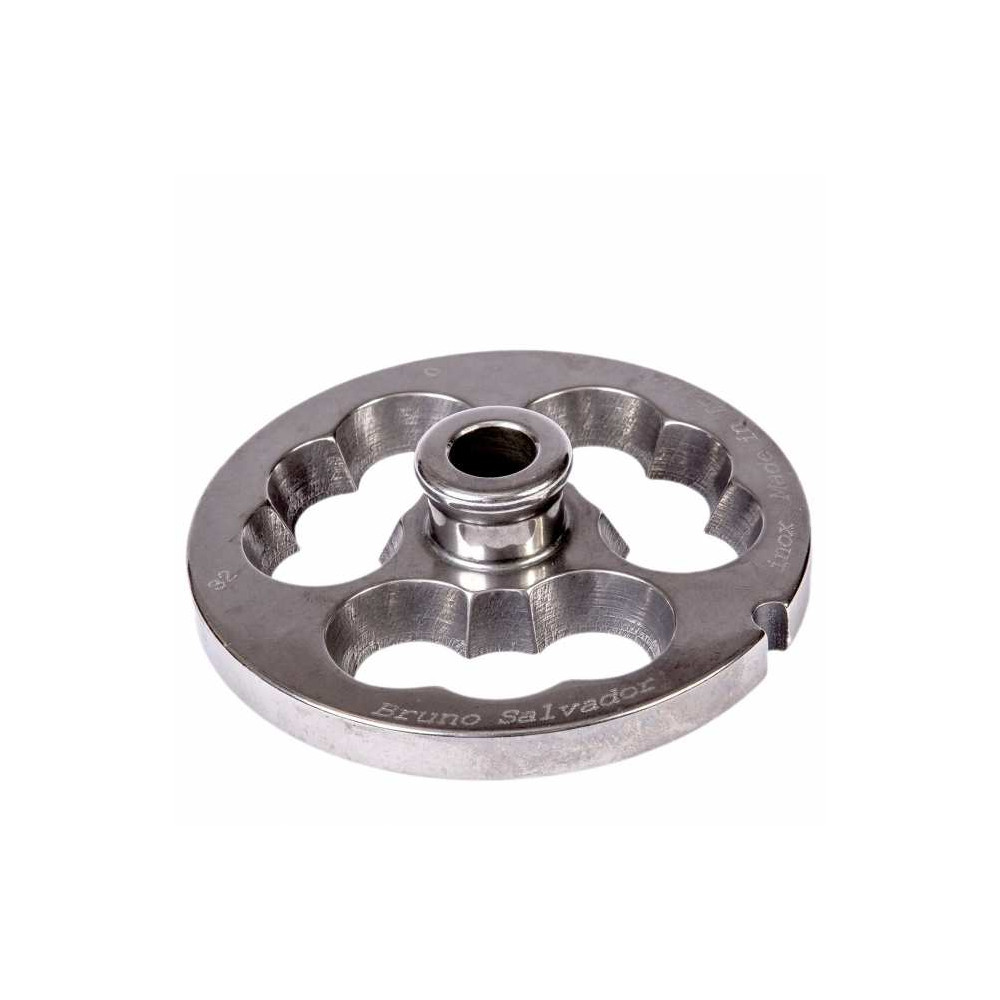Stainless steel plate for mincer model 22 hole 0 notches 1 conical tris Stainless steel plate for mincer model 22 hole 0 notches 1 conical tris