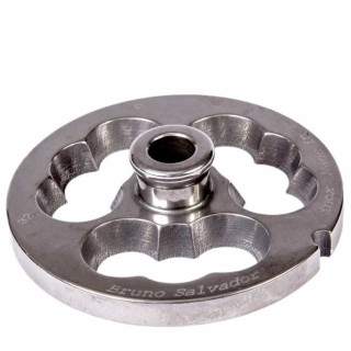 piastra inox per tritacarne modello 22  foro 0 tacche 1 tris conica