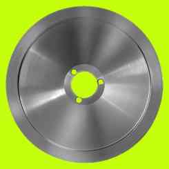 blade for slicer 300 diameter third generation 30cm central hole 40mm  internal diameter 25cm three screws 100cr6