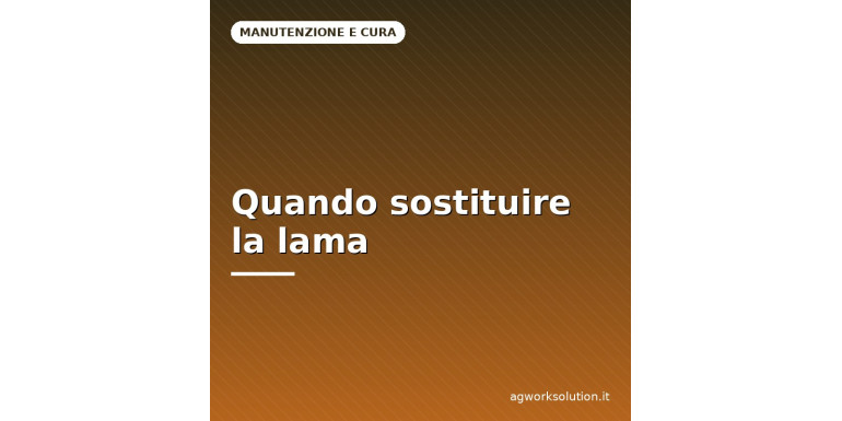 Quando cambiare la lama dell'affettatrice: i segnali