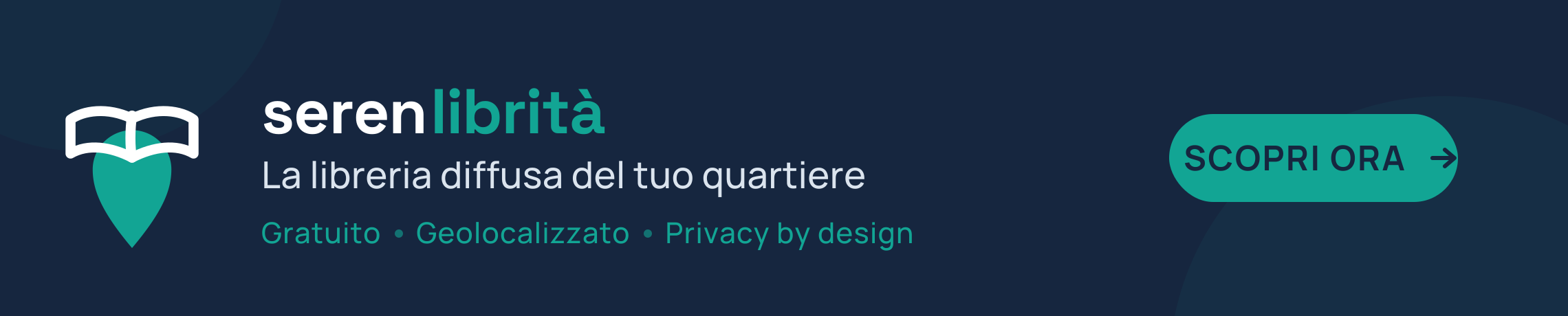 Serenlibrità - La libreria diffusa del tuo quartiere. Gratuito, geolocalizzato, privacy by design
